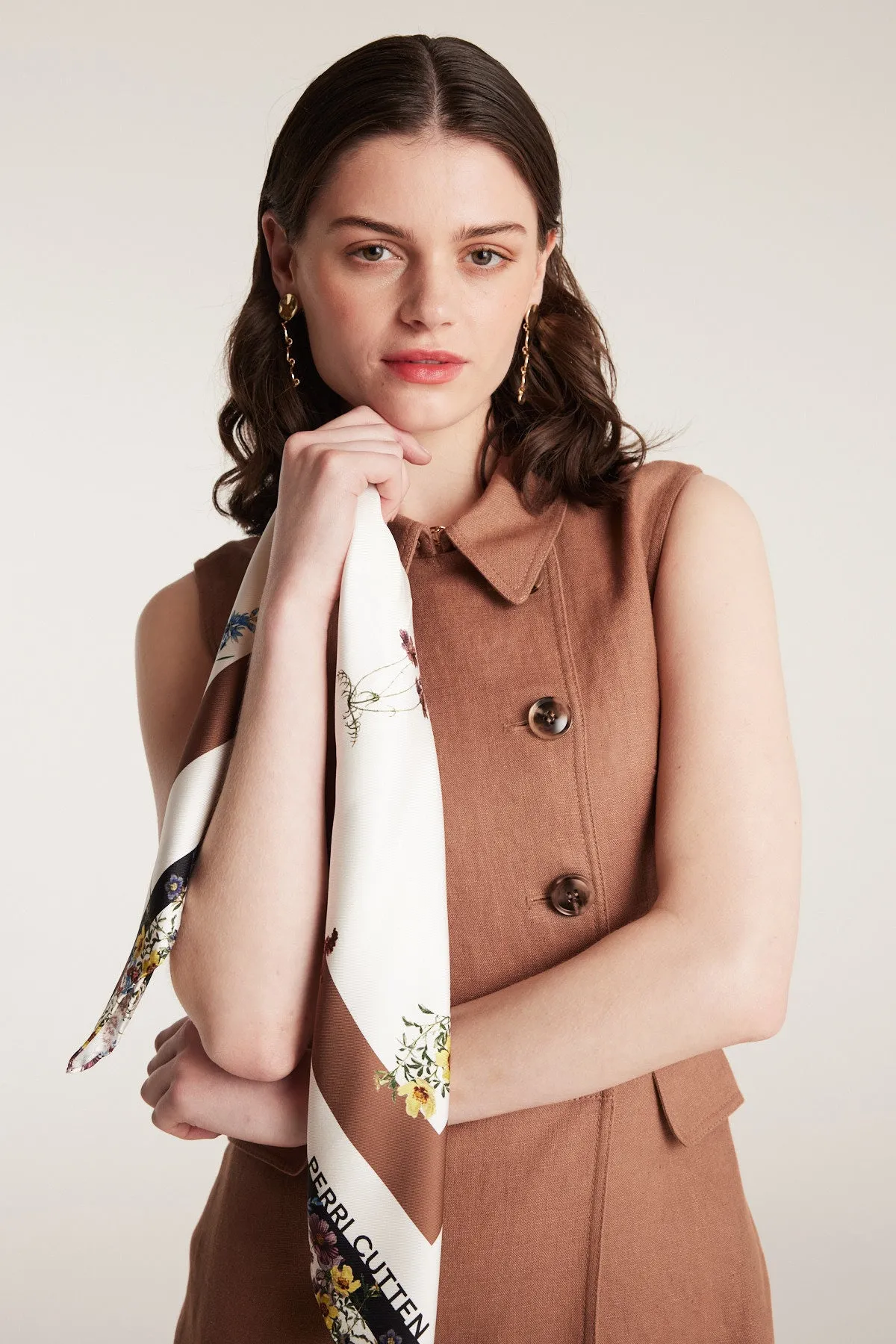 Linen Trench Dress - Mocha sold by Perri Cutten product image thumbnail 2