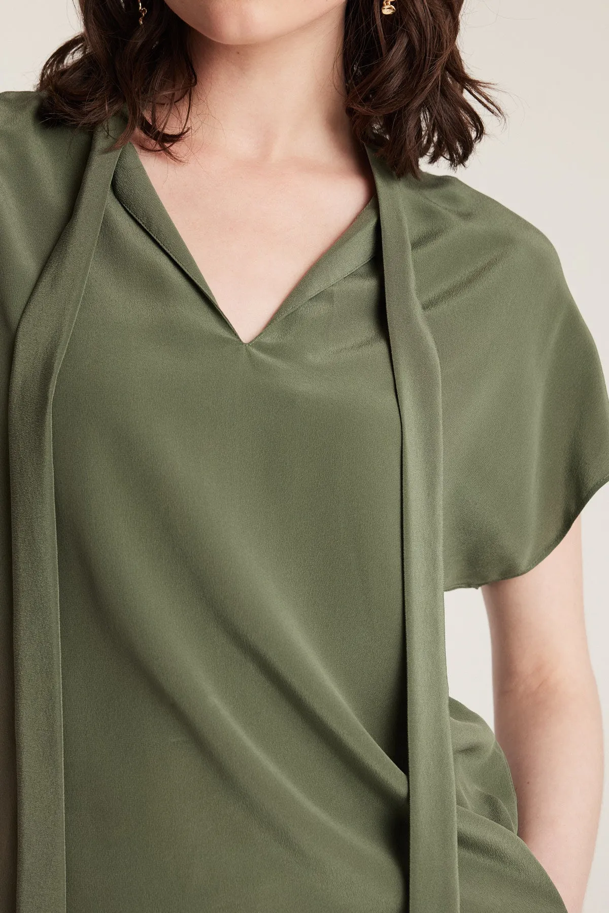Elly Silk Top - Leaf Green sold by Perri Cutten product image thumbnail 5