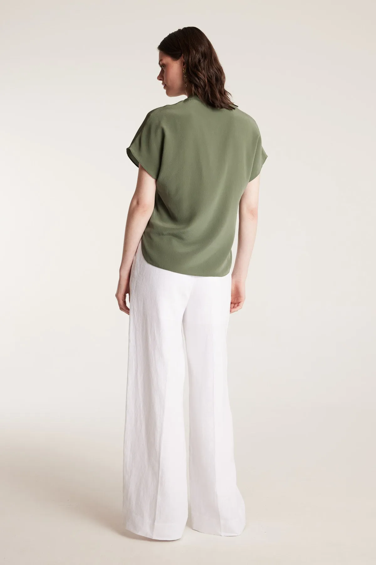 Elly Silk Top - Leaf Green sold by Perri Cutten product image thumbnail 4