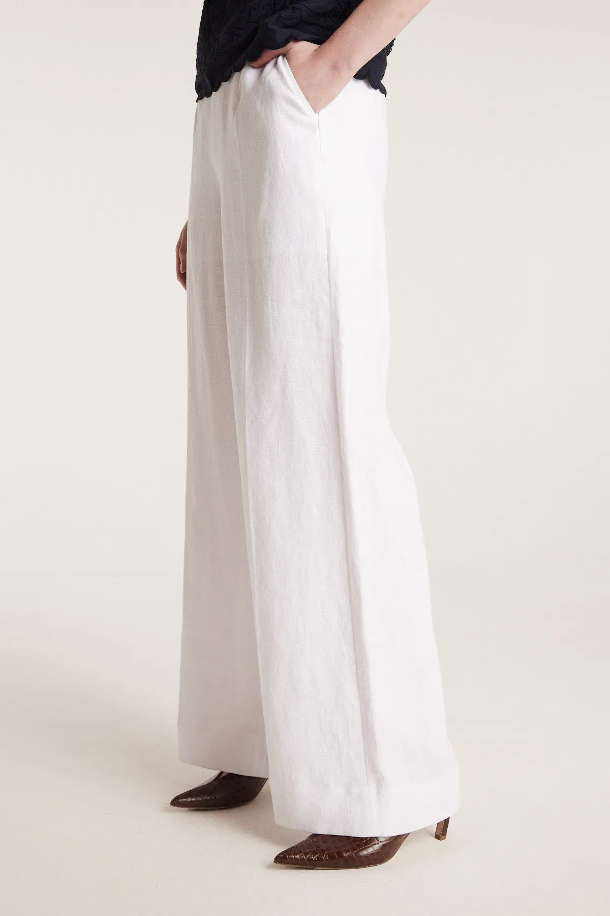 Tailored Linen Pant - White sold by Perri Cutten product image thumbnail 2
