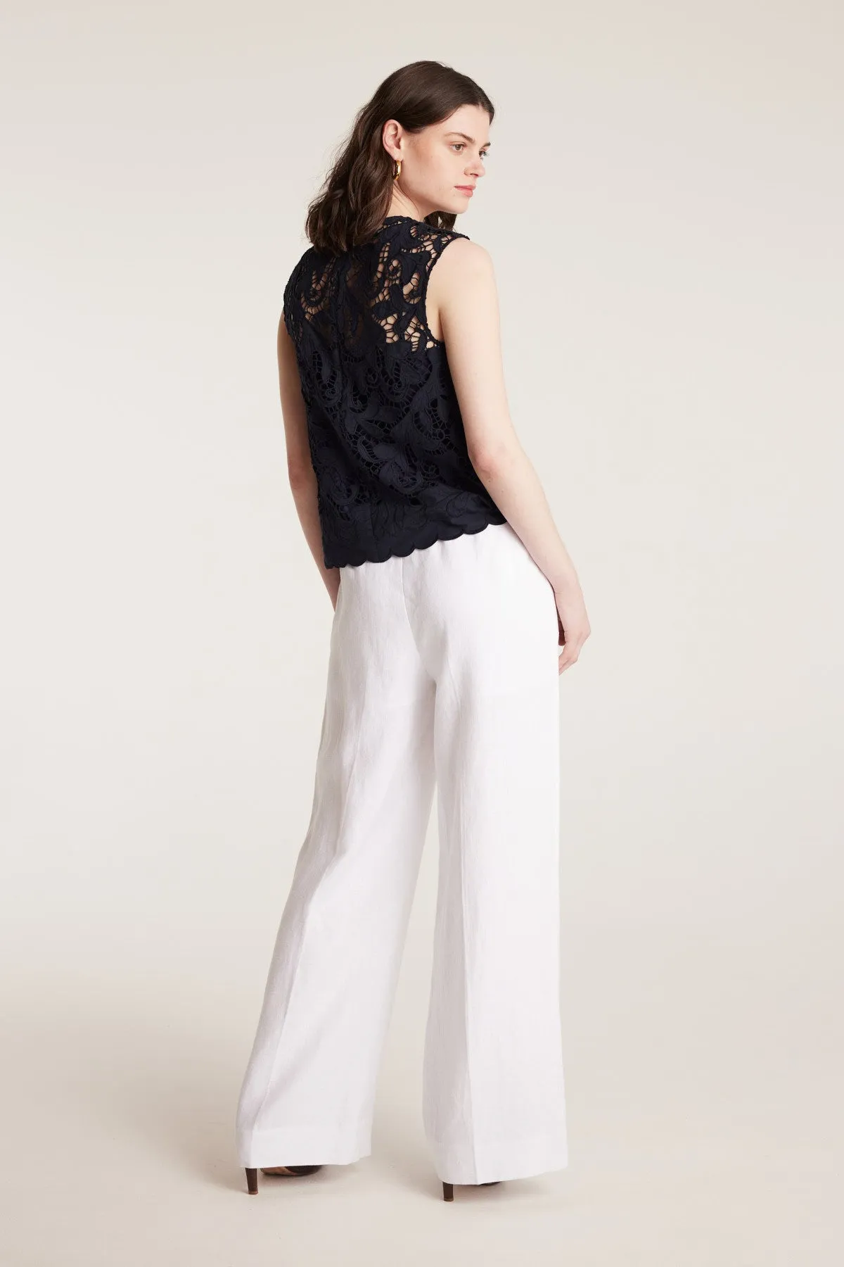 Tailored Linen Pant - White sold by Perri Cutten product image thumbnail 4