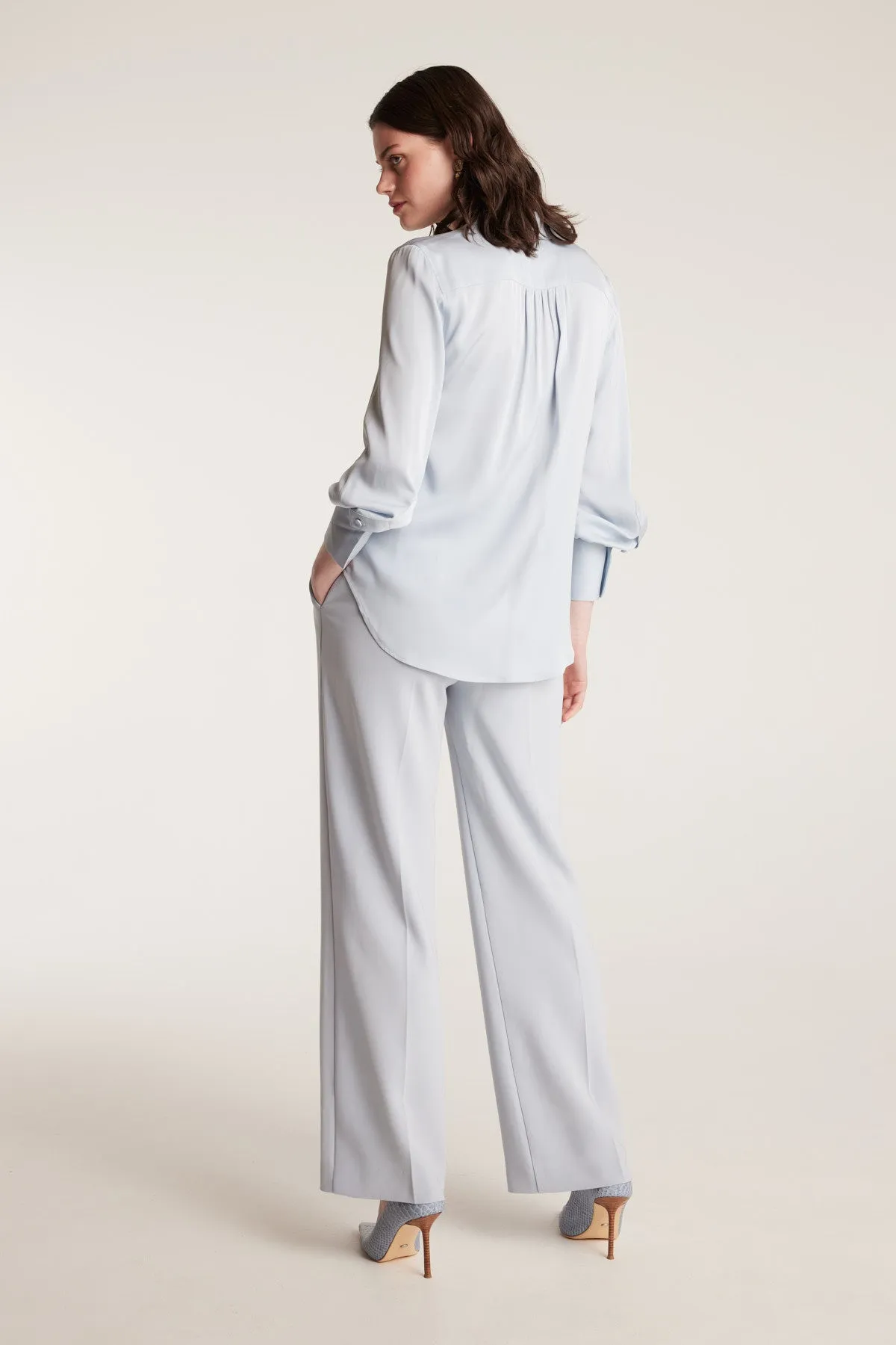 Signature Silk Shirt - Powder Blue sold by Perri Cutten product image thumbnail 4