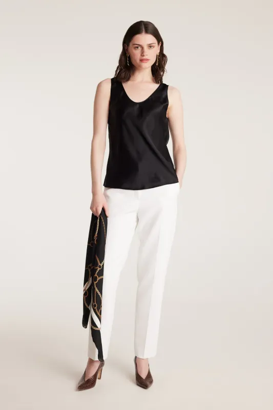 Silk Bias Singlet - Black sold by Perri Cutten