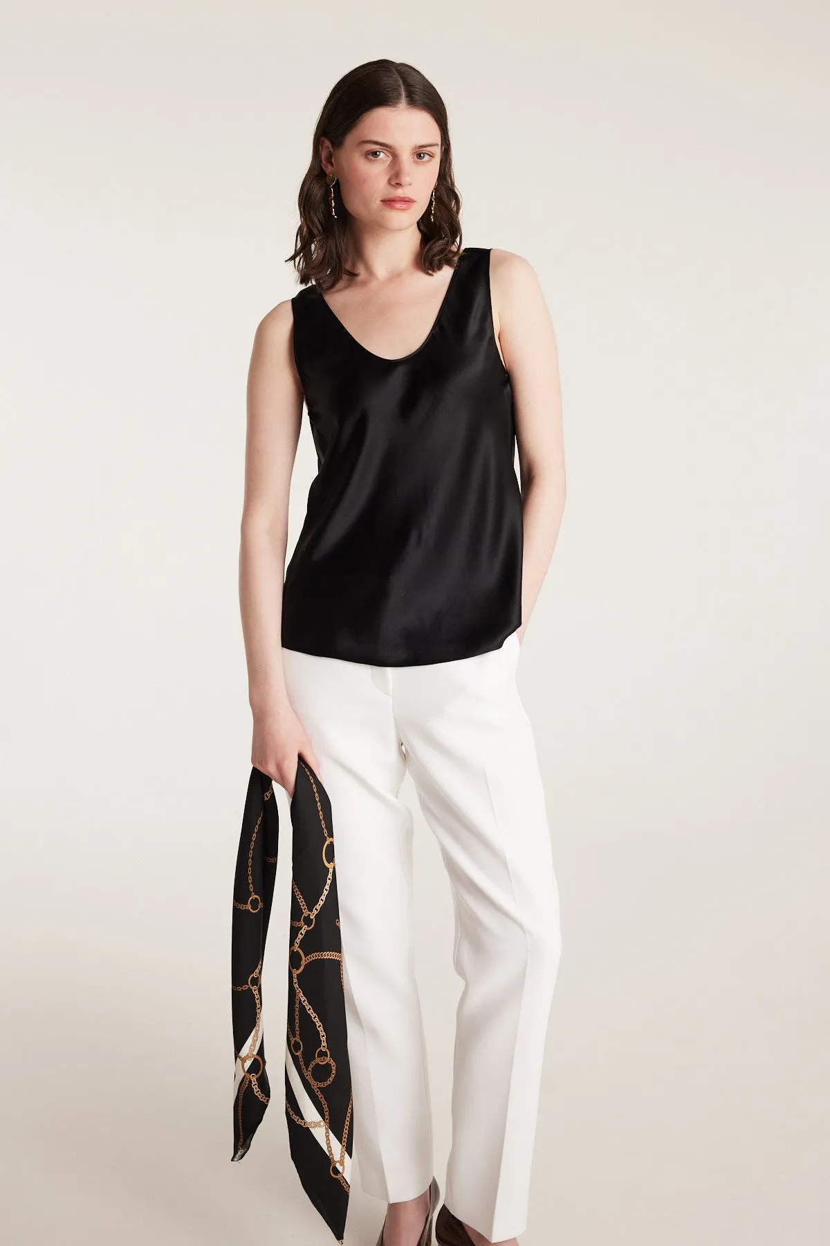 Silk Bias Singlet - Black sold by Perri Cutten product image thumbnail 5