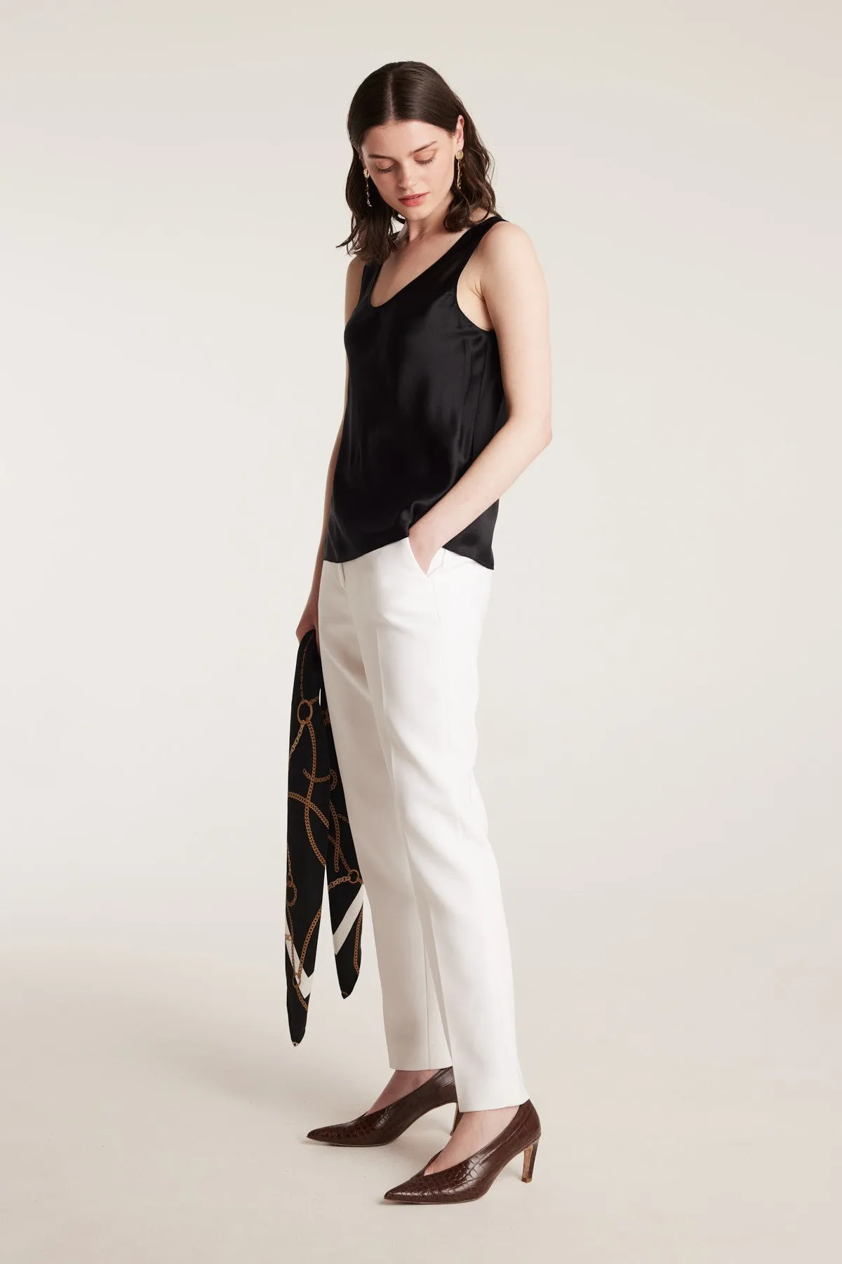 Silk Bias Singlet - Black sold by Perri Cutten product image thumbnail 3