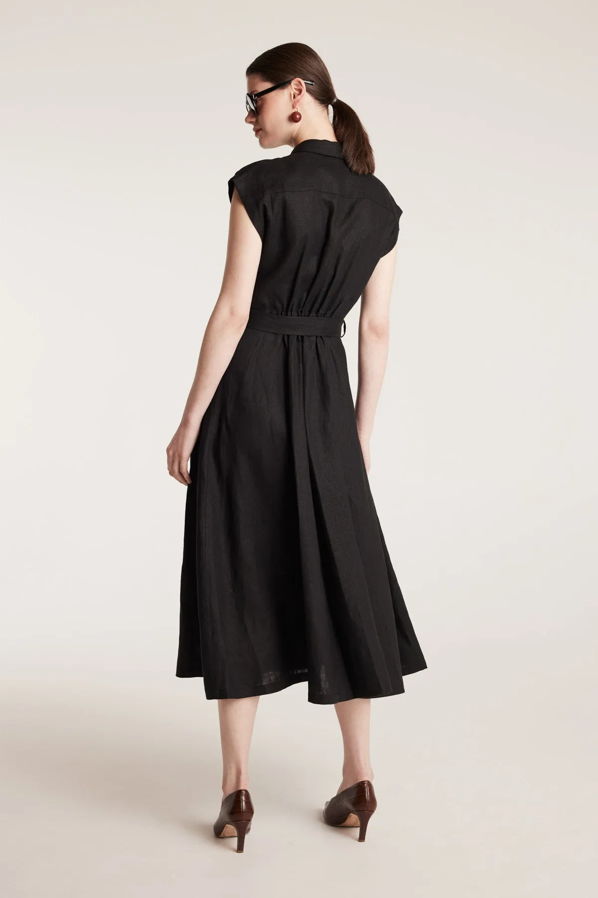 Linen Sundress - Black sold by Perri Cutten product image thumbnail 4