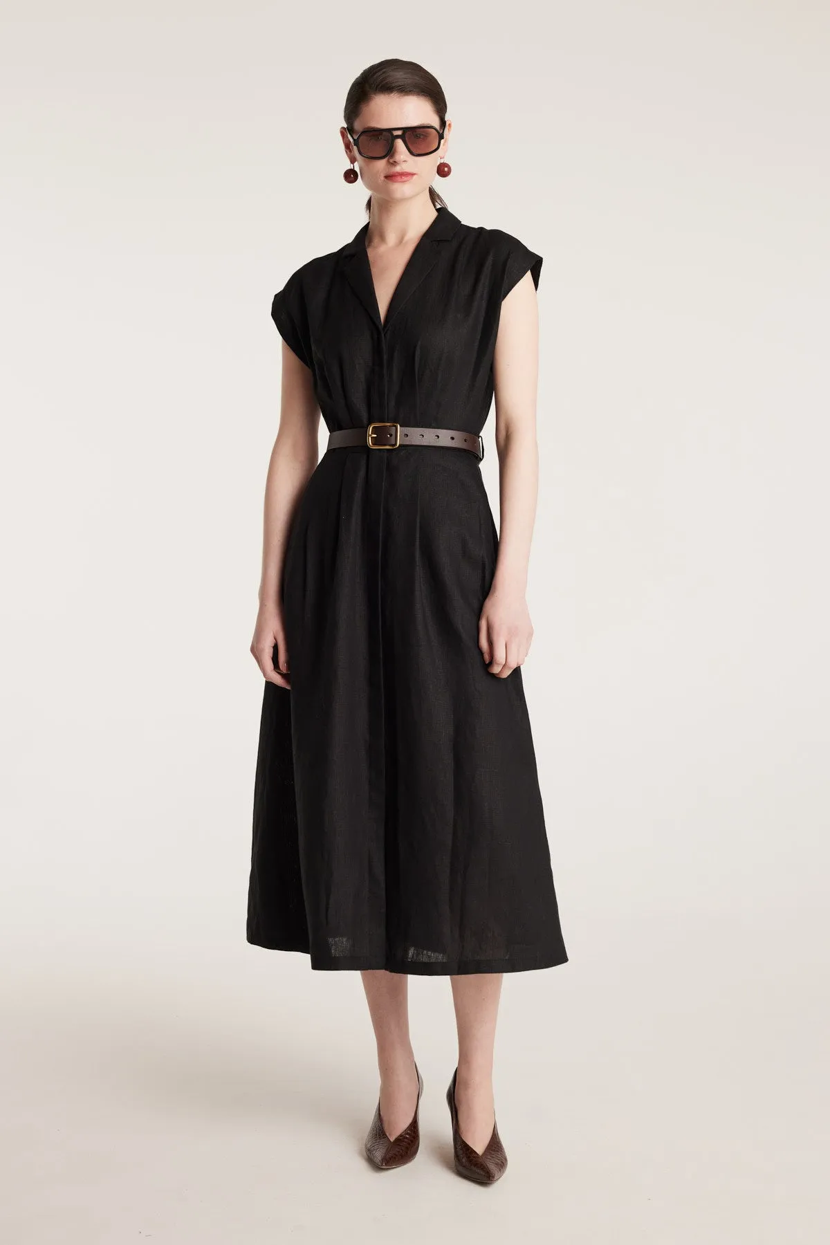 Linen Sundress - Black sold by Perri Cutten
