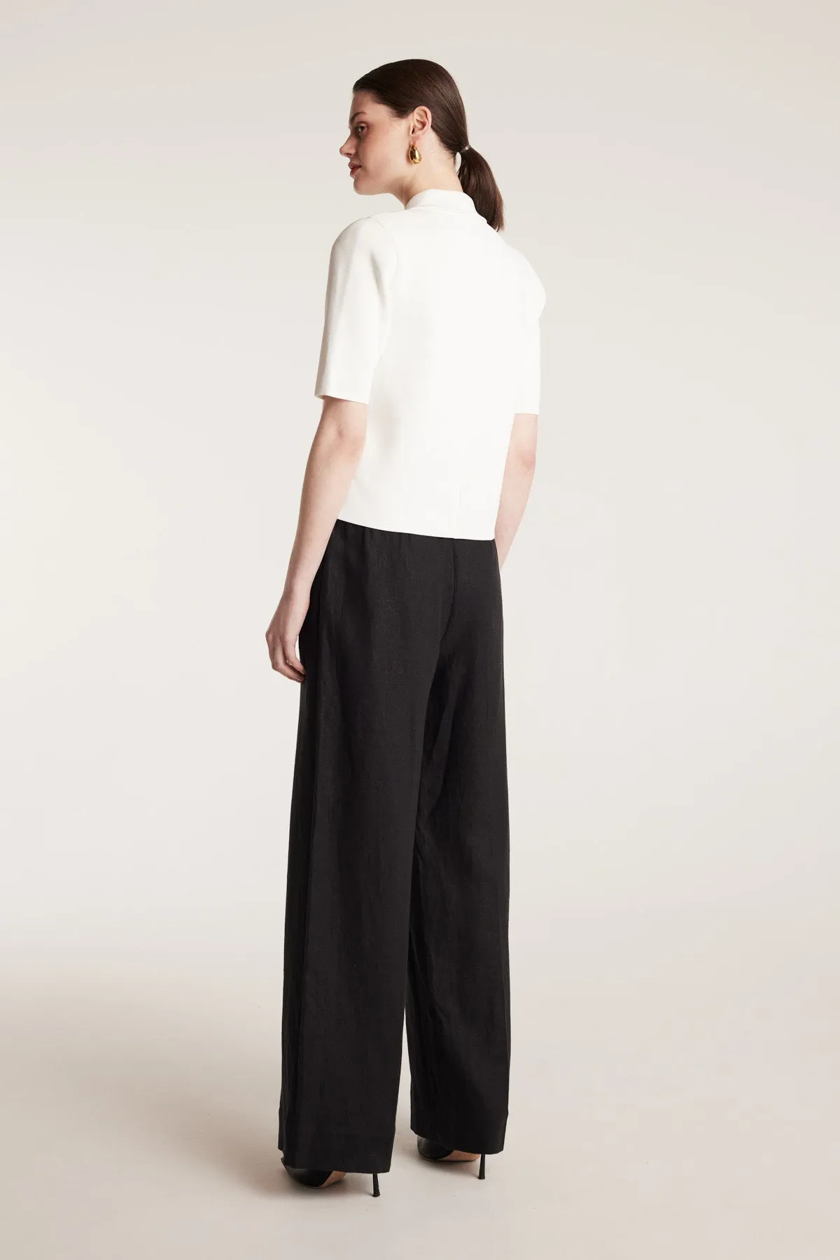 Crepe Scallop Jacket - White sold by Perri Cutten product image thumbnail 4