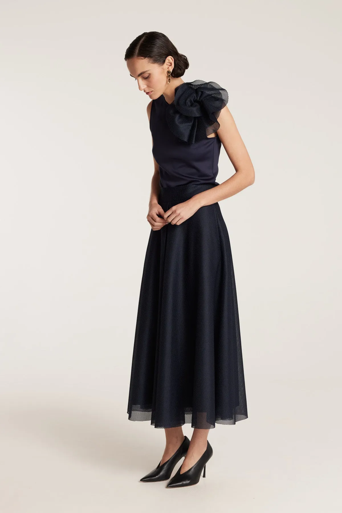 Rosette Top - Navy sold by Perri Cutten product image thumbnail 3