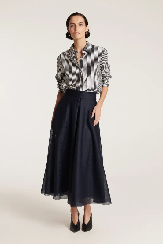 Stripe Shirt - Navy/White sold by Perri Cutten