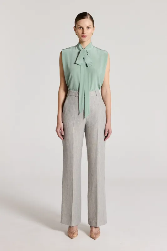 Carla Pant - Parchment/Silver sold by Perri Cutten