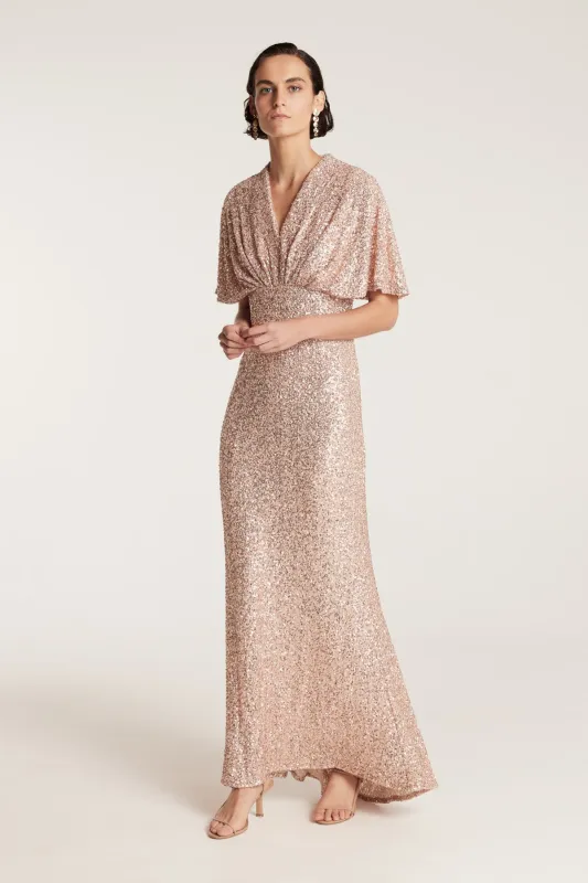 Sequin Gown - Gold sold by Perri Cutten