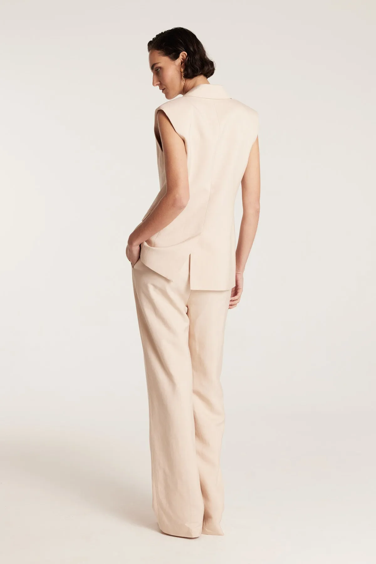 Skye Linen Pant - Neutral sold by Perri Cutten product image thumbnail 4