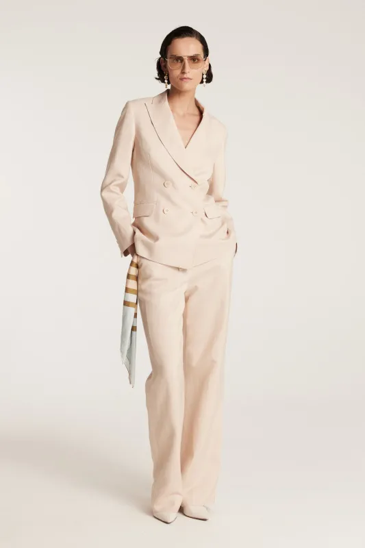Ava Linen Jacket - Neutral sold by Perri Cutten