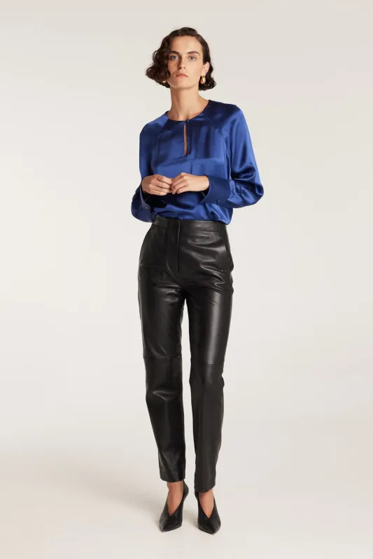 Belle Silk Top - Blue sold by Perri Cutten