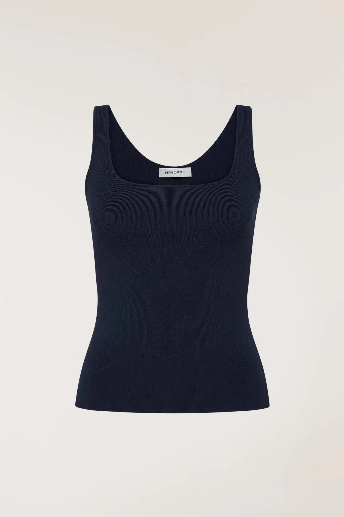 Crepe Knit Singlet - Indigo sold by Perri Cutten product image thumbnail 3