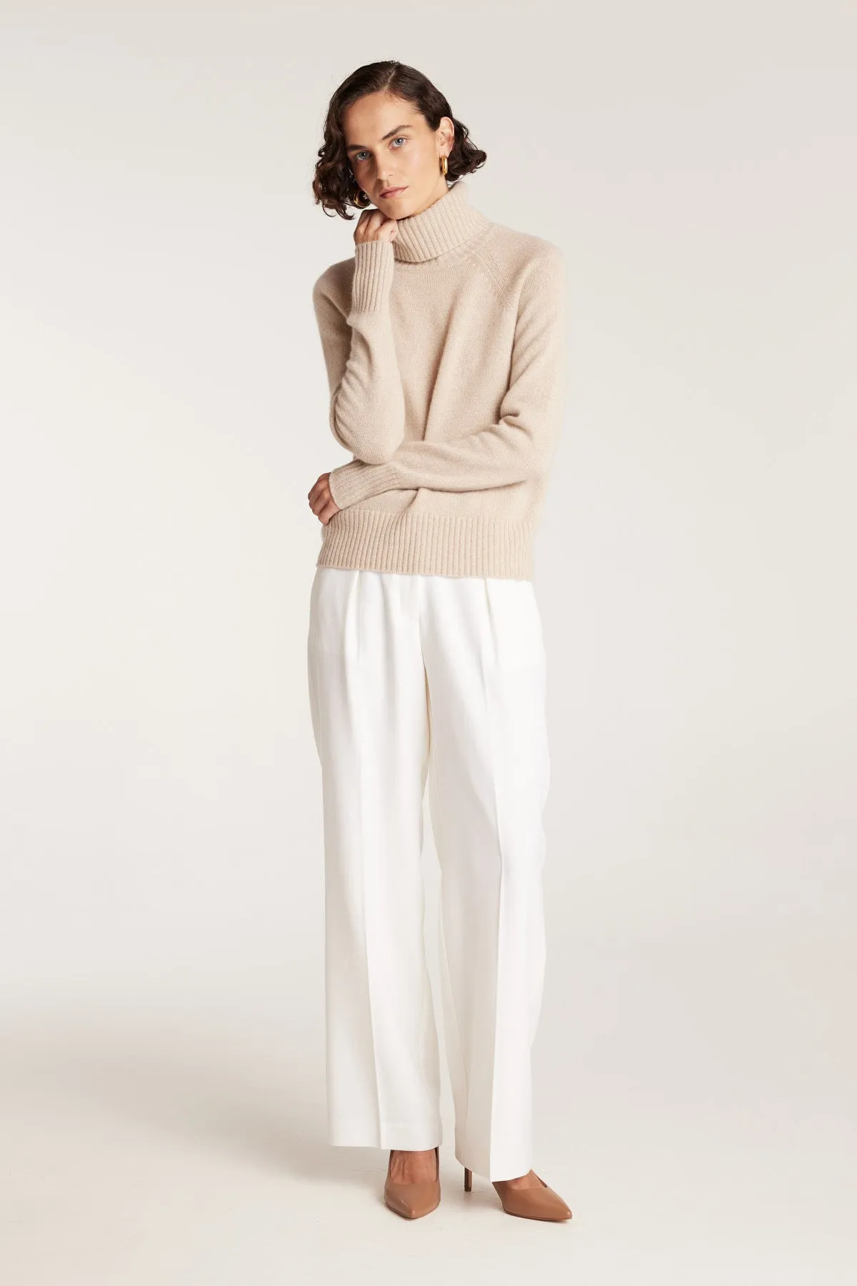 Cashmere Jumper - Biscuit sold by Perri Cutten