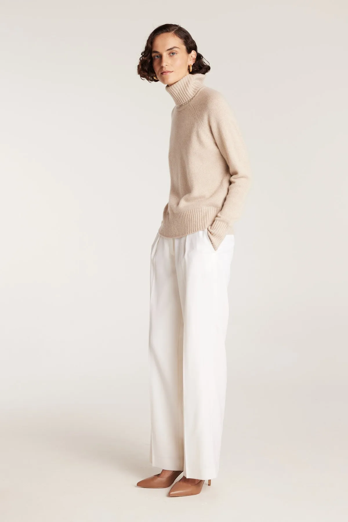 Cashmere Jumper - Biscuit sold by Perri Cutten product image thumbnail 4