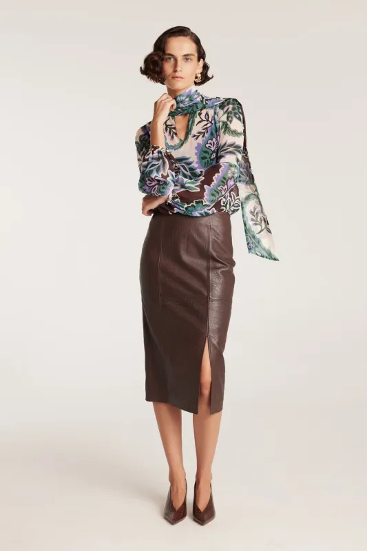 Ines Silk Top - Paisley sold by Perri Cutten