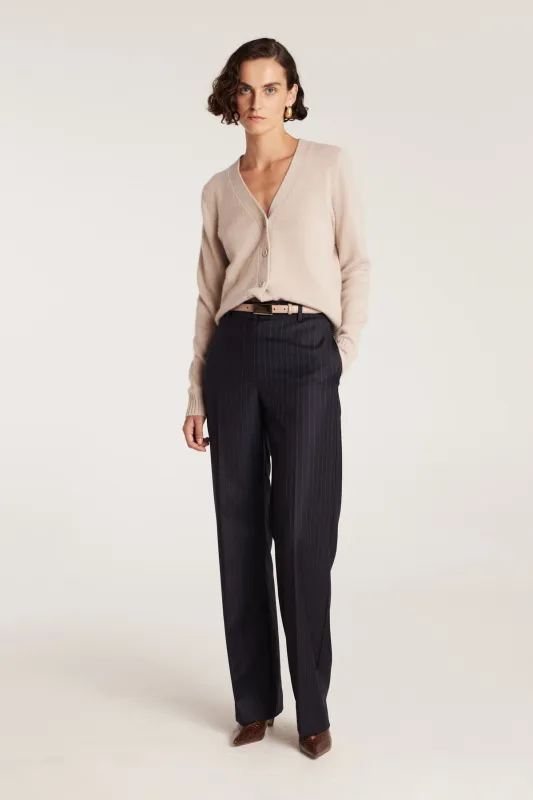 Pinstripe Pant - Navy/White sold by Perri Cutten