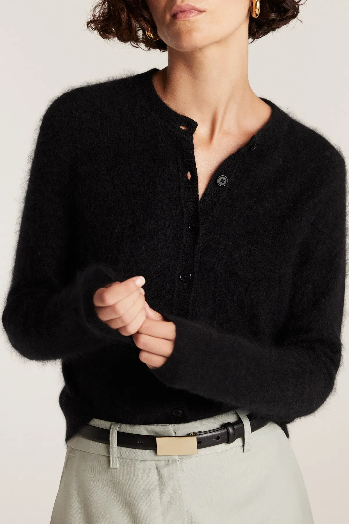 Lux Cashmere Cardigan - Black sold by Perri Cutten product image thumbnail 2