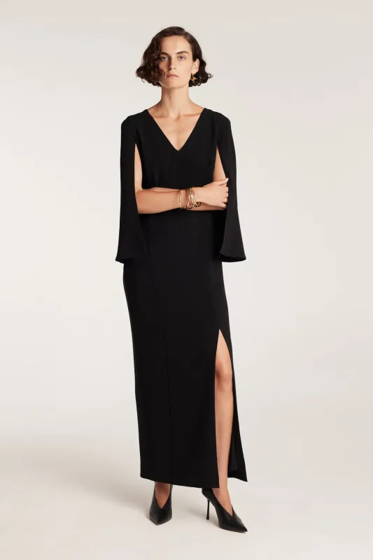 Cape Sleeve Gown - Black sold by Perri Cutten