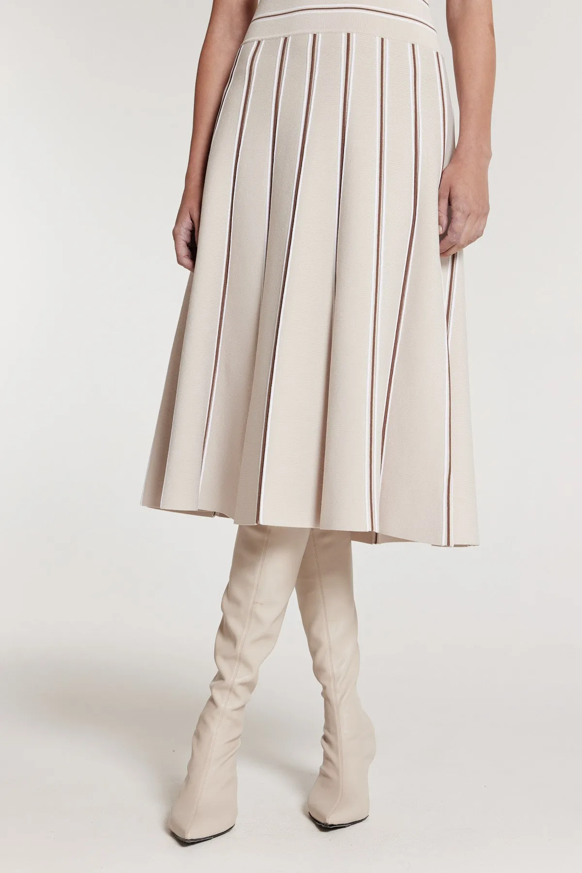 Gabriela Knit Skirt - Oyster/Spice sold by Perri Cutten product image thumbnail 2