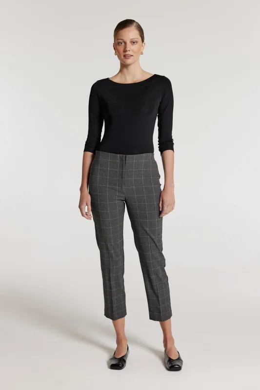 Roman Check Pant - Black/Neutral sold by Perri Cutten
