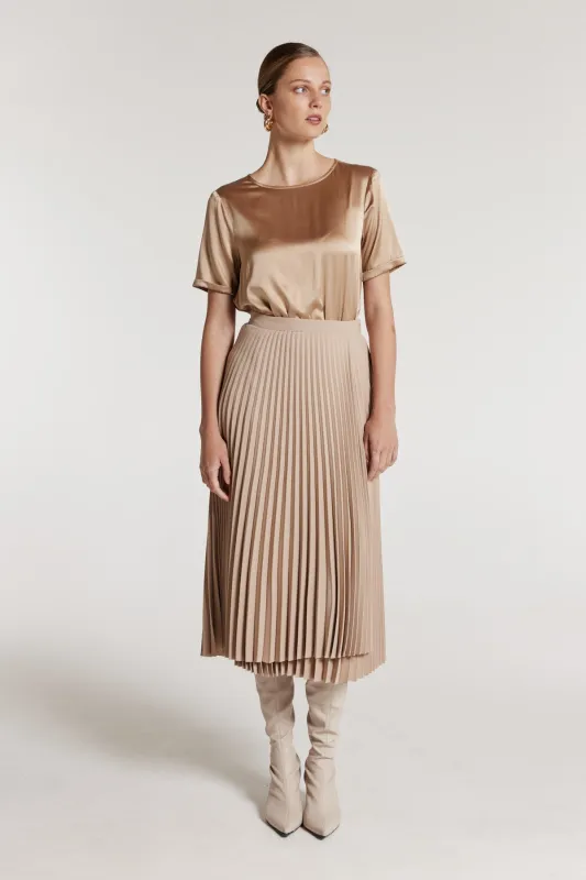 Isla Silk Top - Dark Gold sold by Perri Cutten