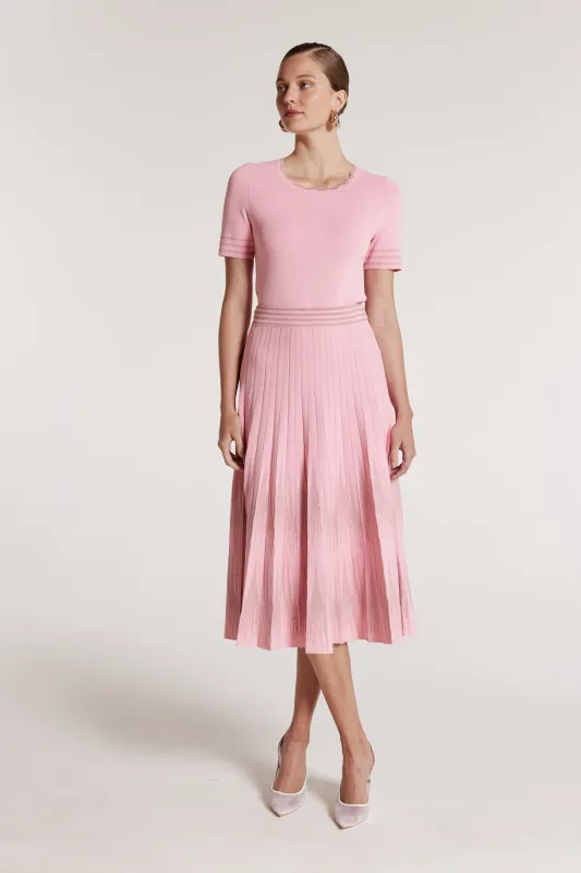 Lurex Knit Skirt - Pink sold by Perri Cutten