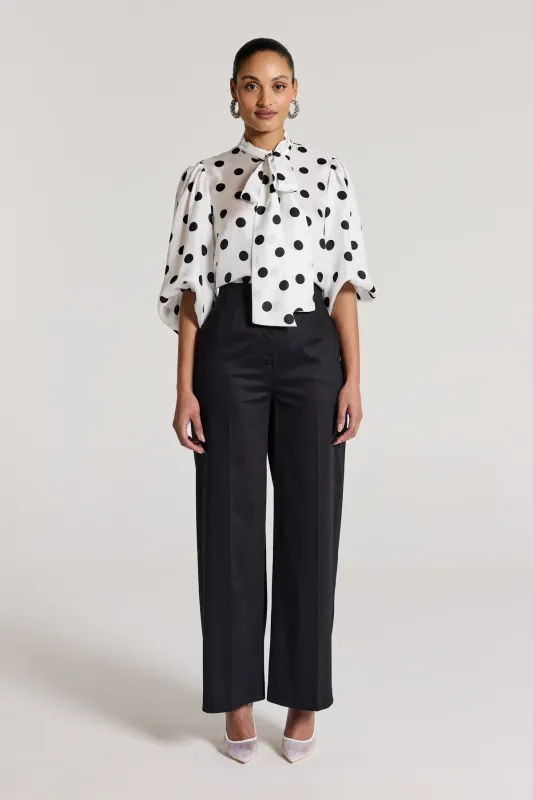 Finn Cotton Pant - Black sold by Perri Cutten