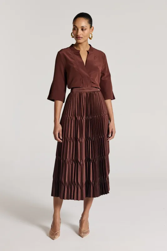 Sonya Skirt - Chocolate sold by Perri Cutten