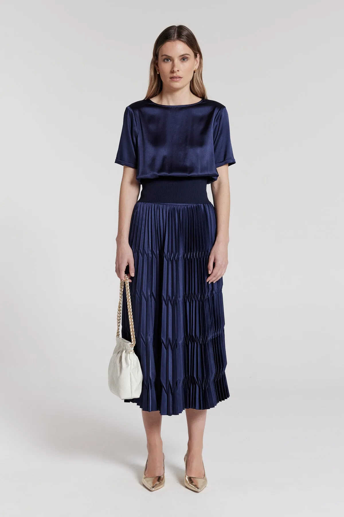 Sonya Skirt - Navy sold by Perri Cutten