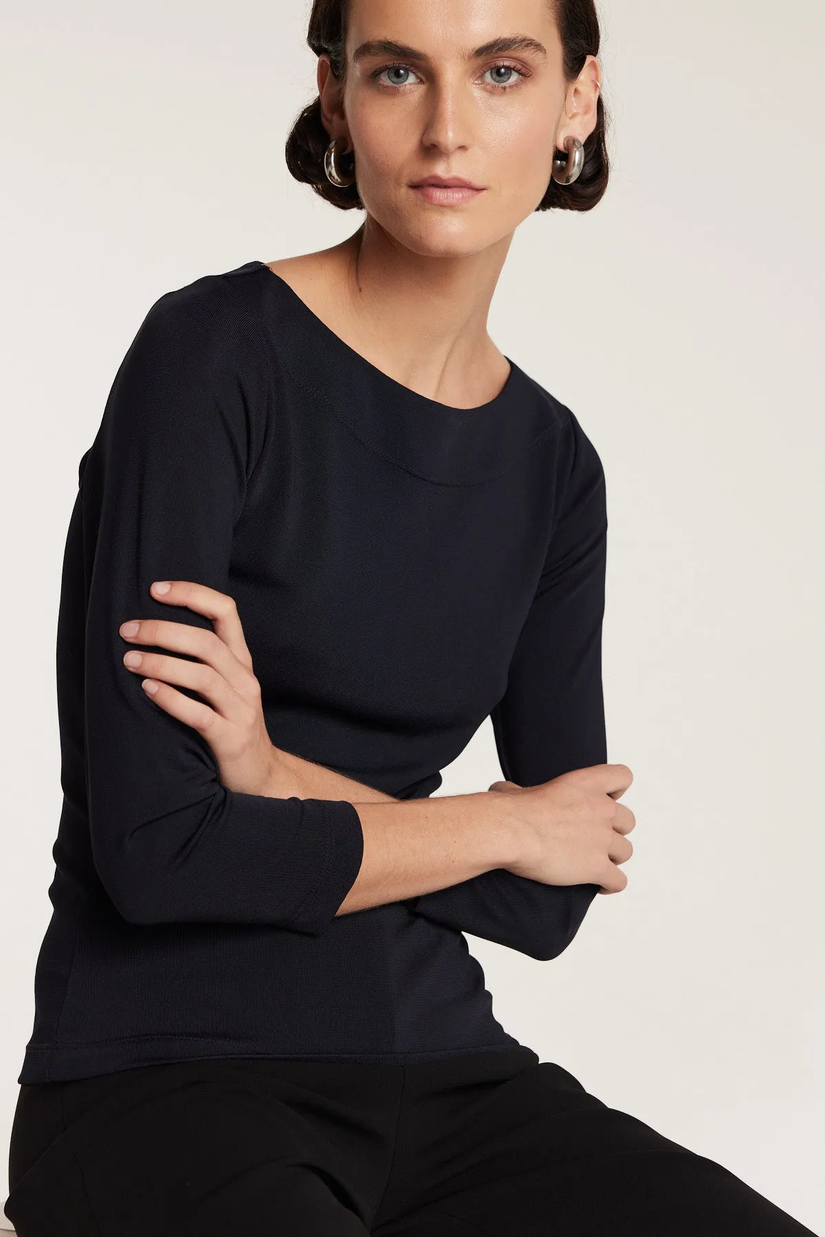 Fluid Milano Top - Navy sold by Perri Cutten product image thumbnail 2