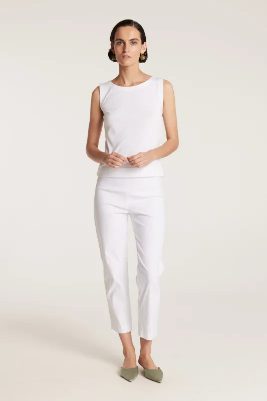 Fluid Milano Singlet - White sold by Perri Cutten