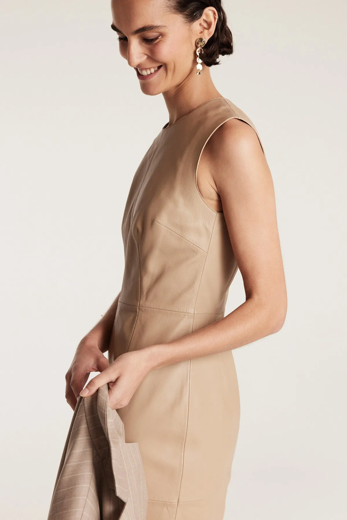 Leather Dress - Neutral sold by Perri Cutten product image thumbnail 5