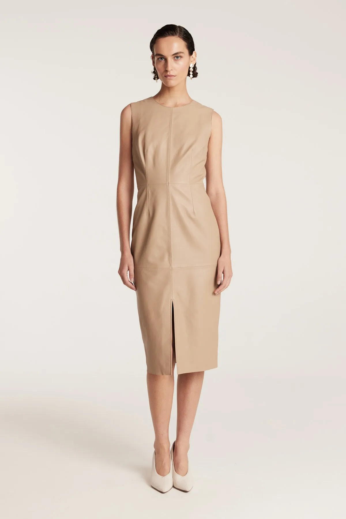Leather Dress - Neutral sold by Perri Cutten