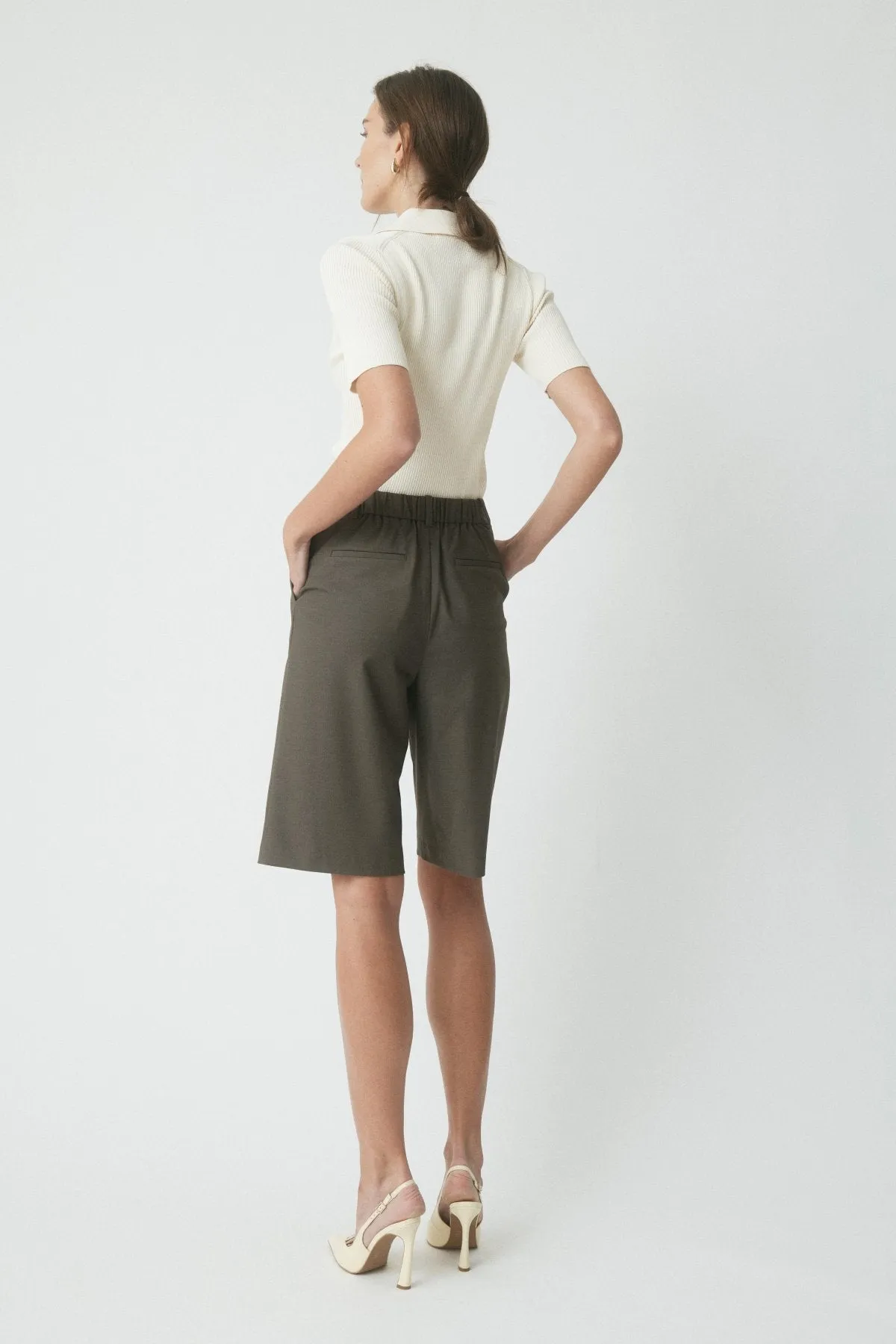 Taylor Crepe Knit Top - Ecru sold by Perri Cutten product image thumbnail 4