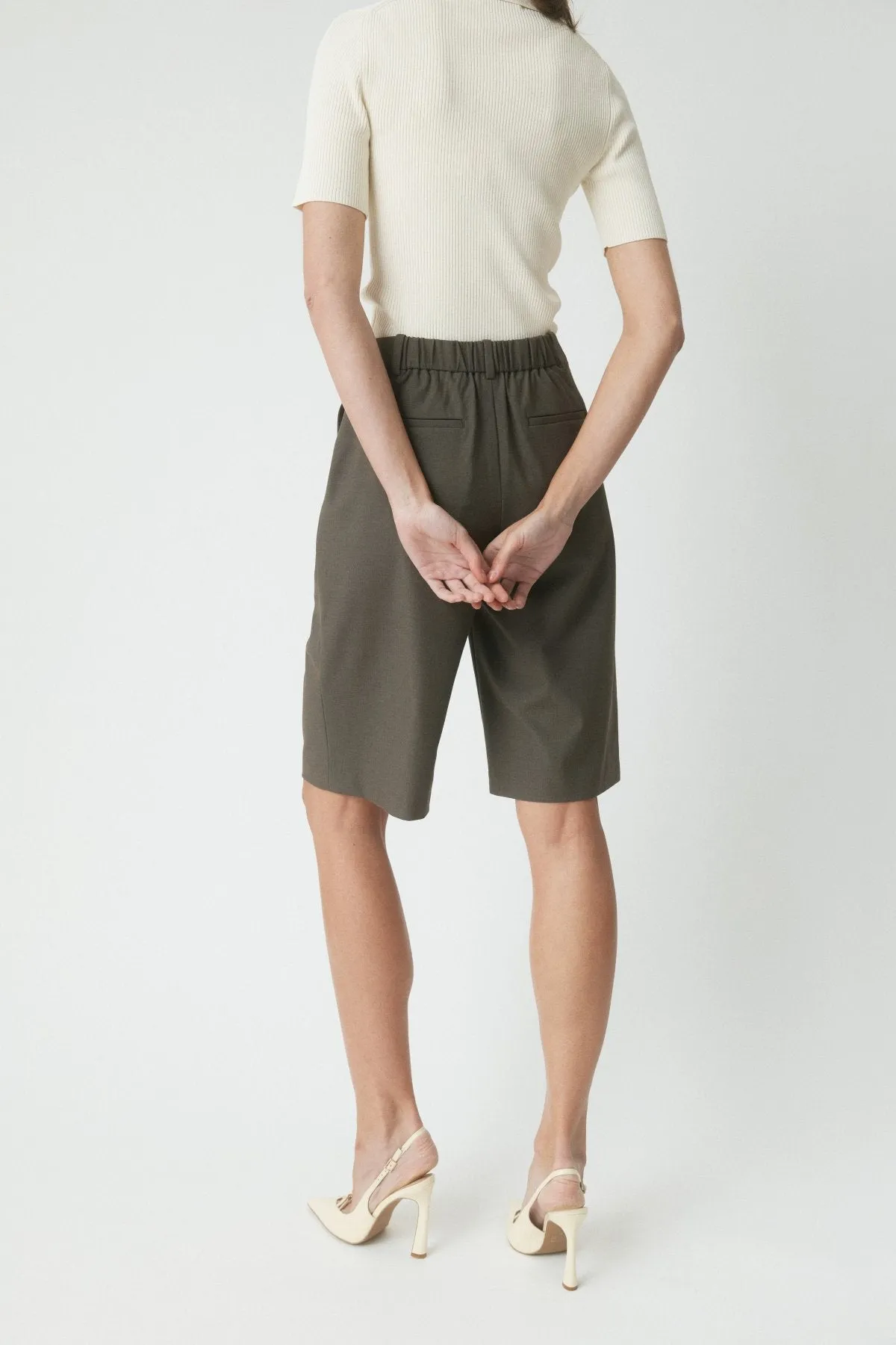 Taylor Crepe Knit Top - Ecru sold by Perri Cutten product image thumbnail 3