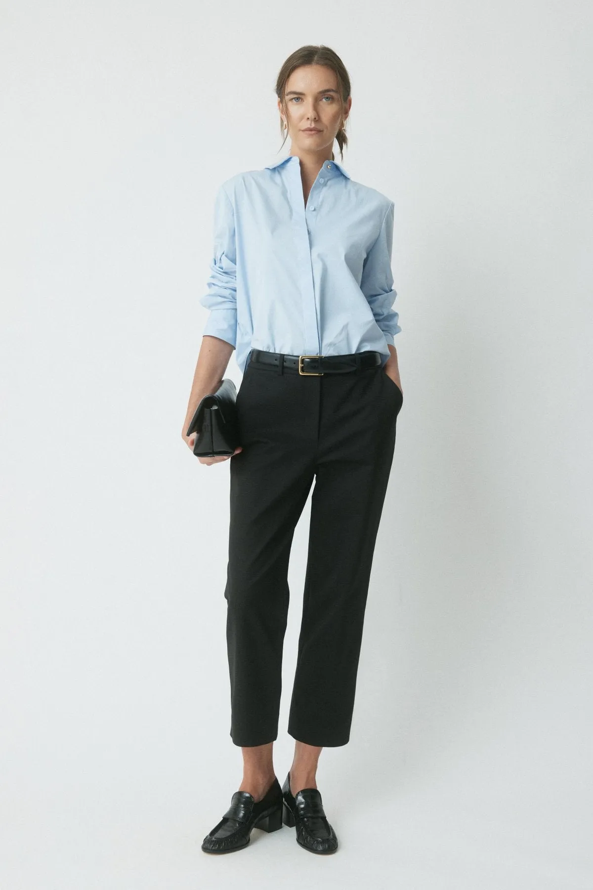 Classic Cotton Shirt - Soft Blue sold by Perri Cutten