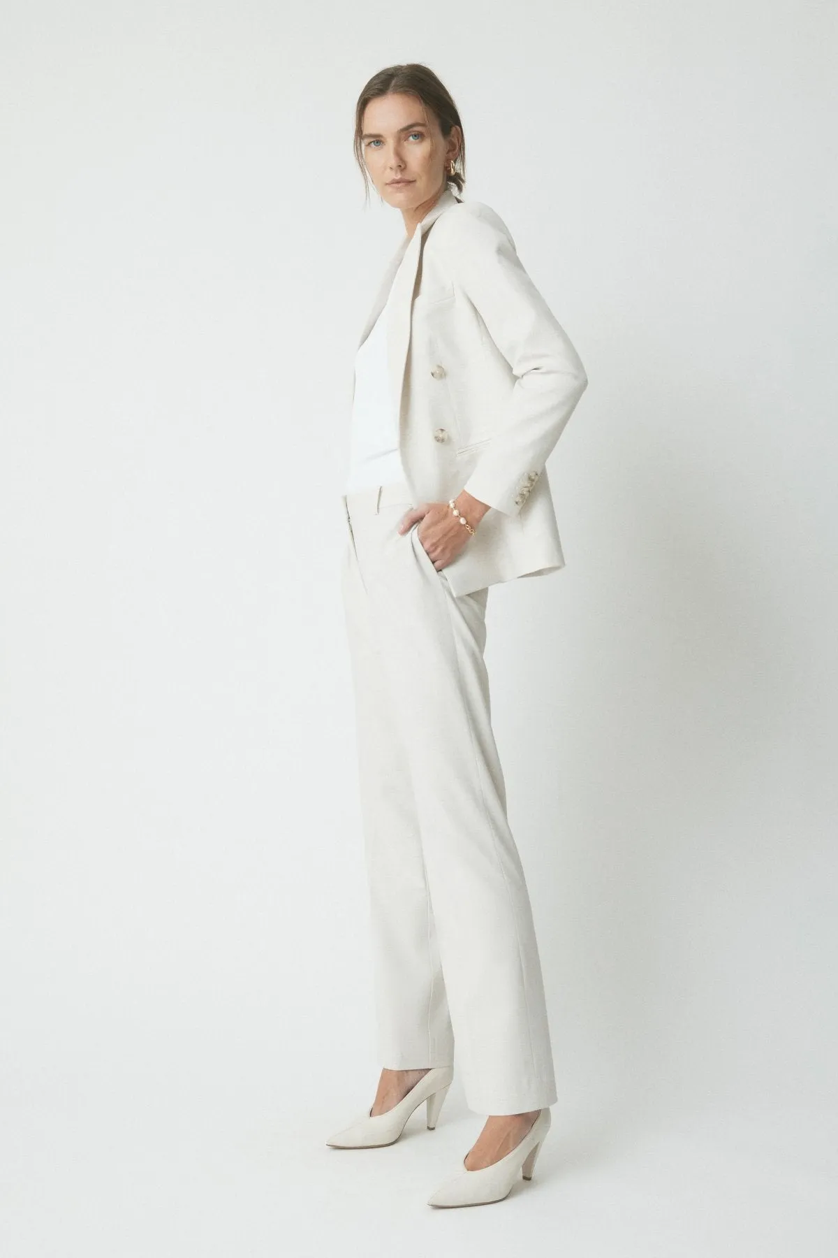 Alex Suit Pant - Ecru sold by Perri Cutten product image thumbnail 3