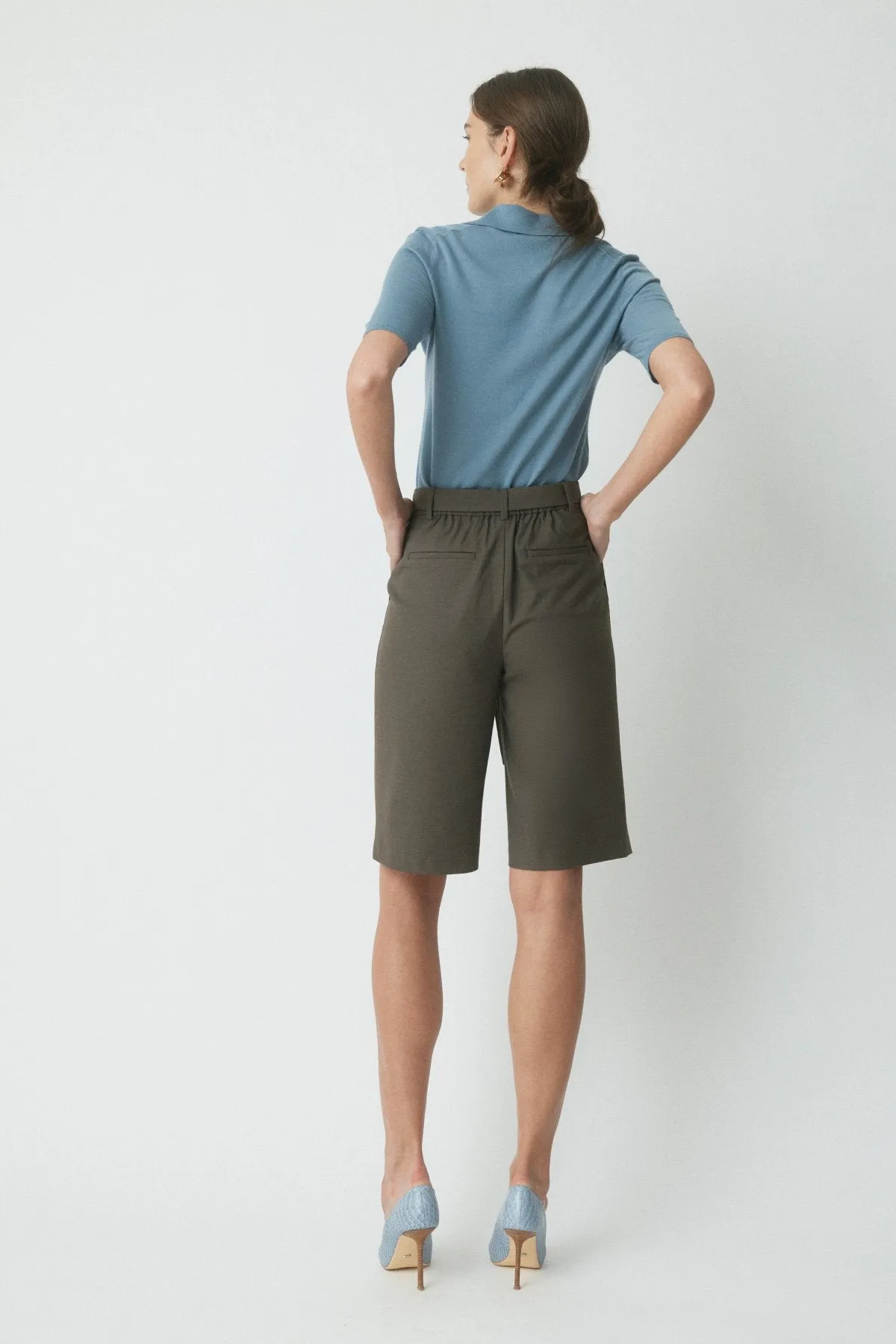 Hunter Superfine Merino Top - Steel Blue sold by Perri Cutten product image thumbnail 4
