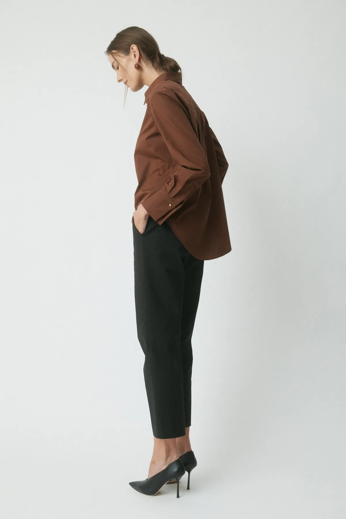 Classic Cotton Shirt - Cognac sold by Perri Cutten product image thumbnail 4