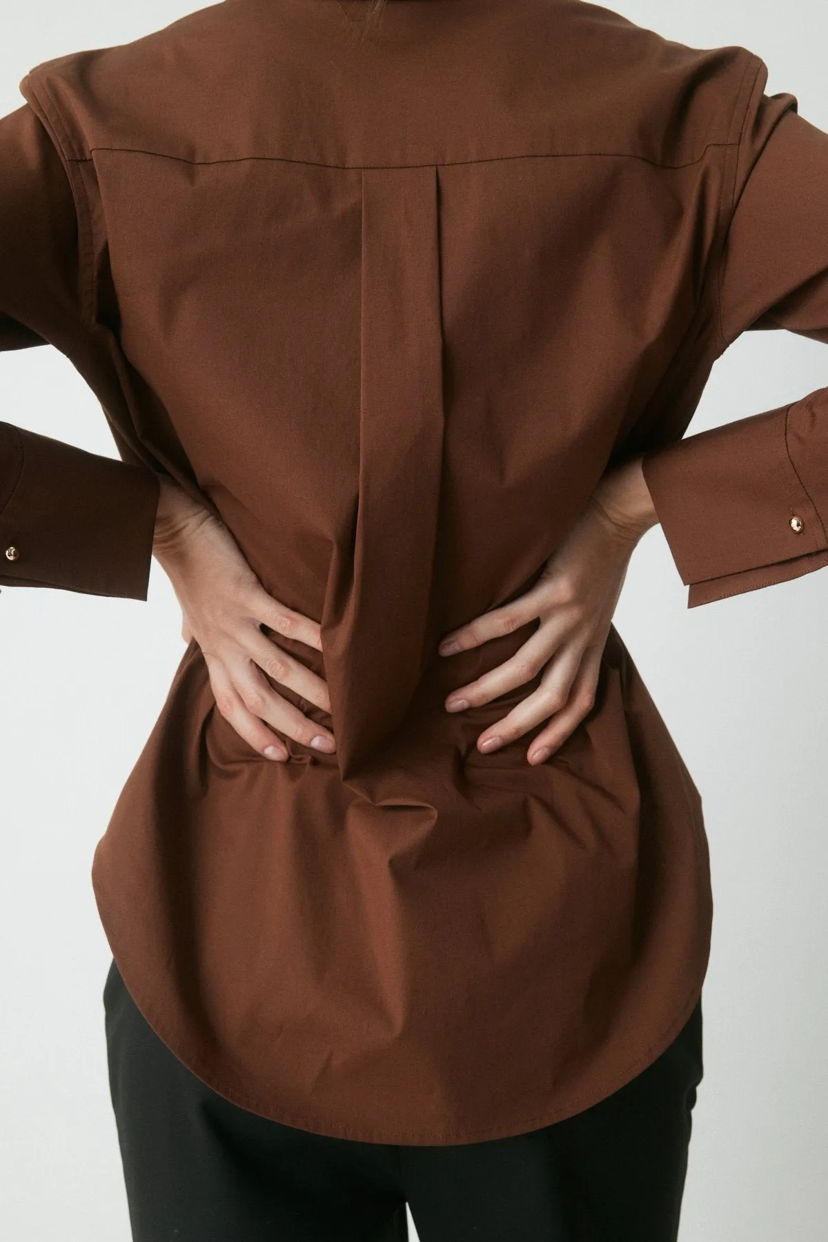 Classic Cotton Shirt - Cognac sold by Perri Cutten product image thumbnail 2