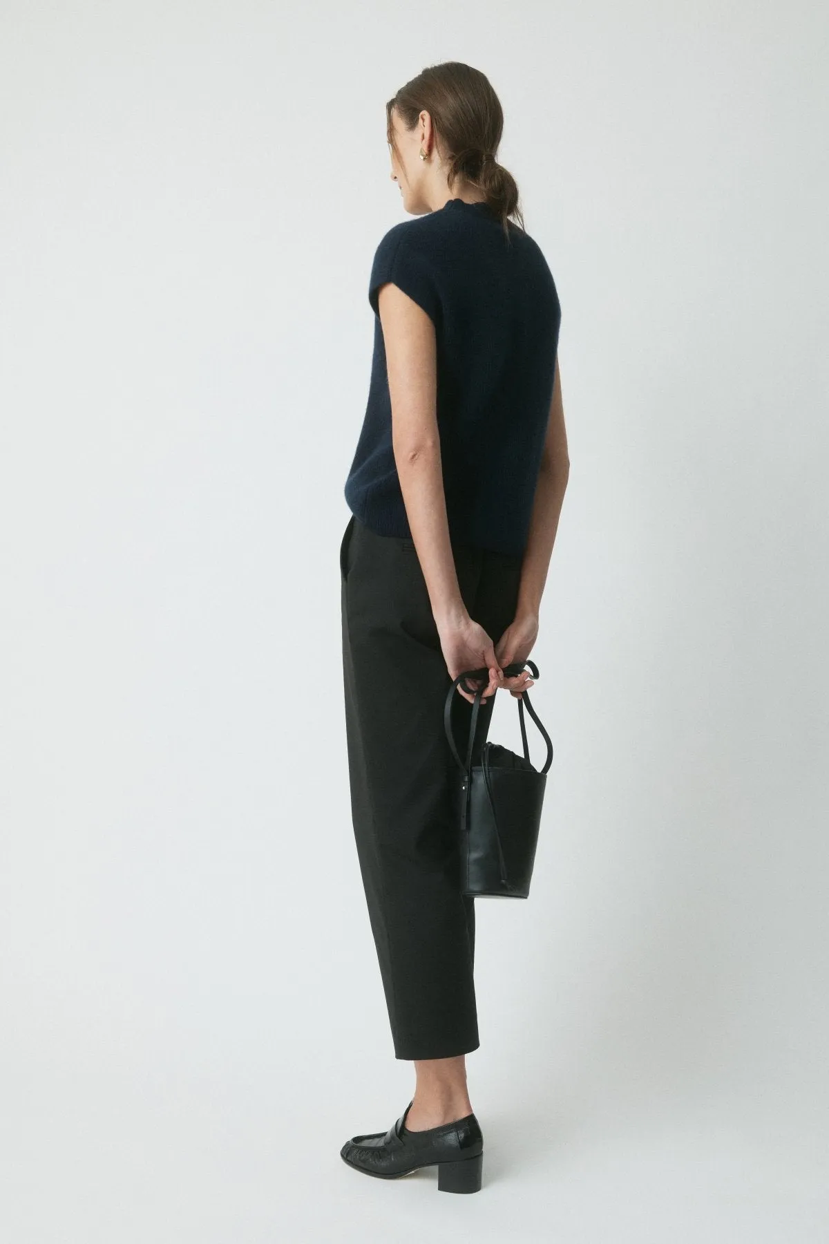 Stevie Cashmere Knit Top - Navy sold by Perri Cutten product image thumbnail 4