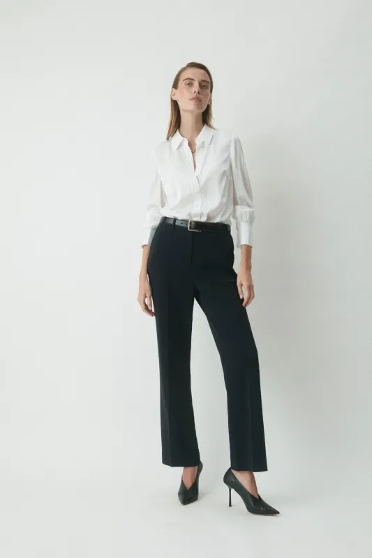 Blake Silk Shirt - Ivory made by Perri Cutten