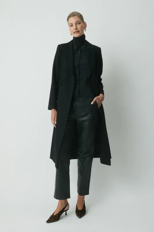 Chelsea Tailored Coat - Black made by Perri Cutten