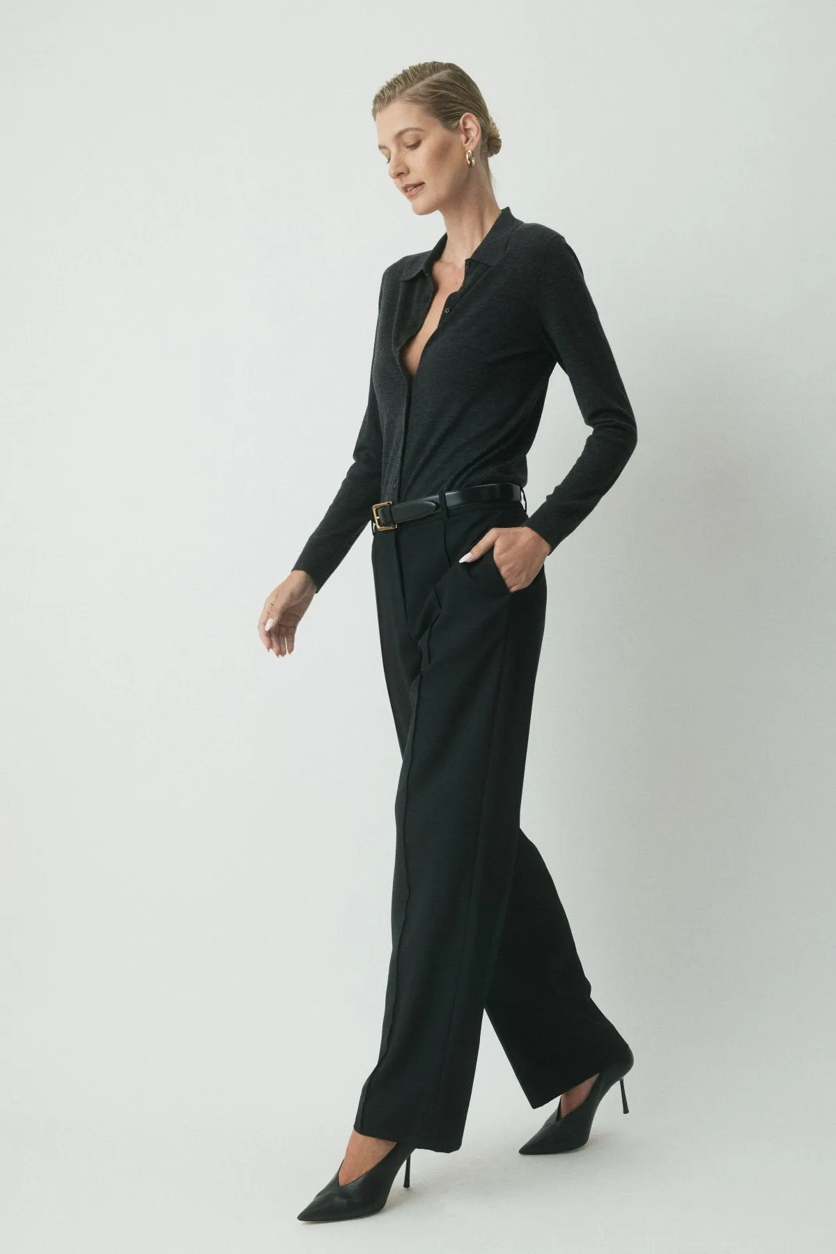Nolan Wool Pant - Black sold by Perri Cutten product image thumbnail 3