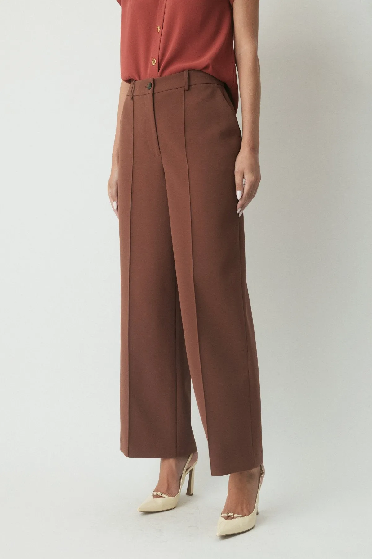 Lior Crepe Pant - Cognac sold by Perri Cutten product image thumbnail 2