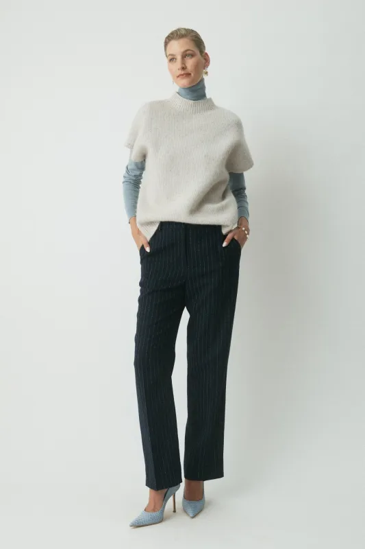 Ellery Knit Top - Soft Grey made by Perri Cutten